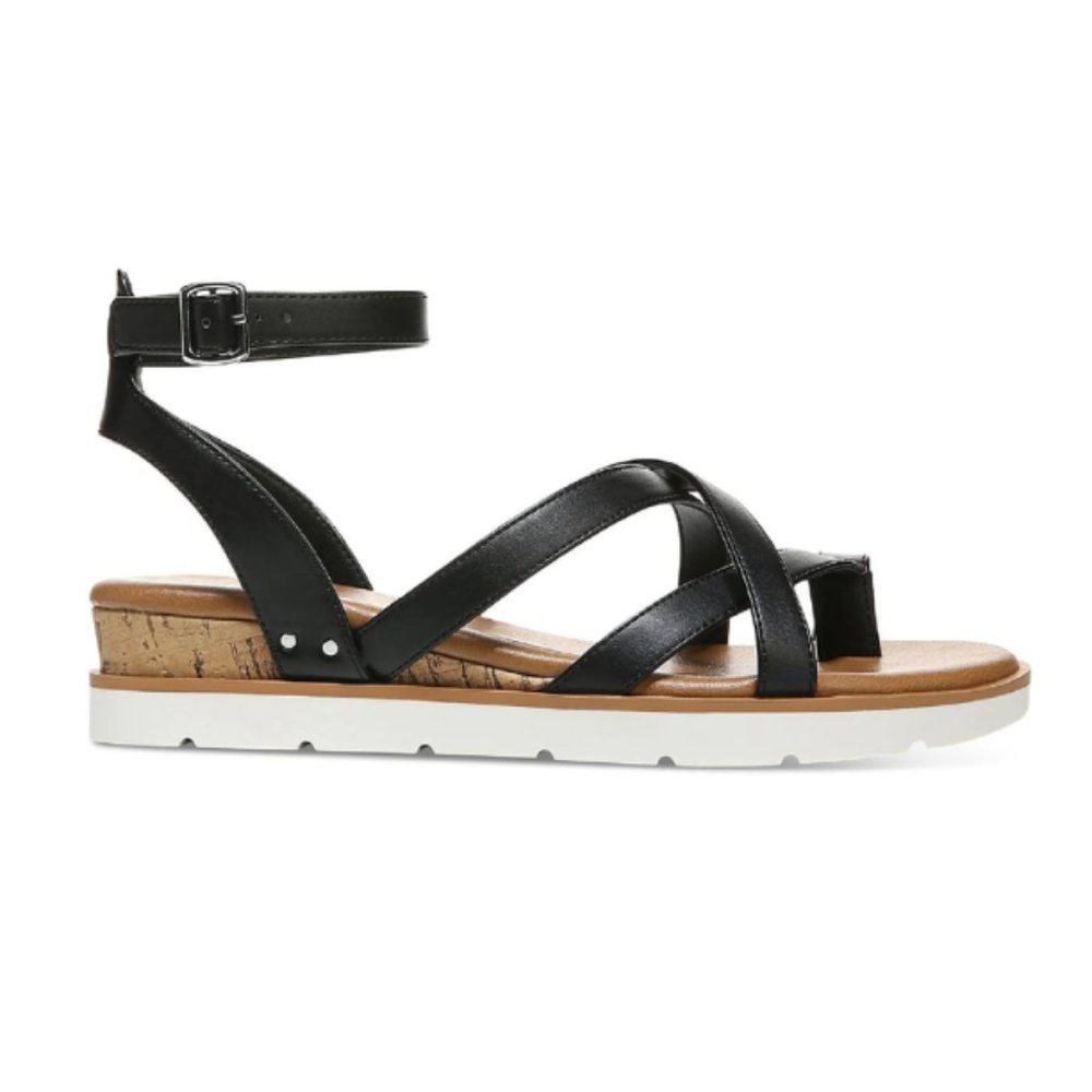 STYLE&CO Women's Darlaa, Gladiator, Wedge Sandals, Black Smooth, Sz: 11M, NWT*🖤